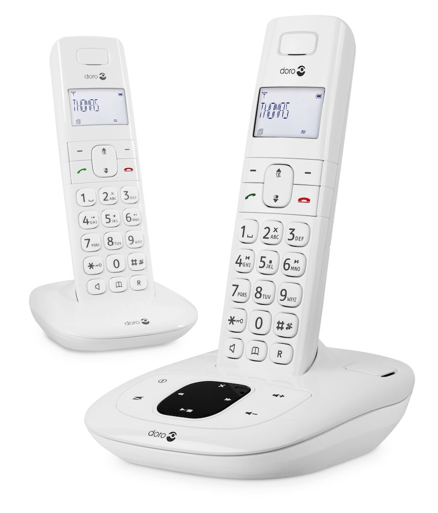 Téléphone filaire No-name Téléphone Fixe pour Personnes Âgées Daewoo  DTC-760 LED Blanc